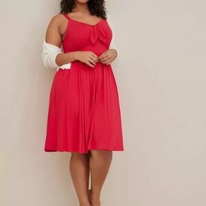 Torrid Red Super Soft Knit Pocket Dress Size 2